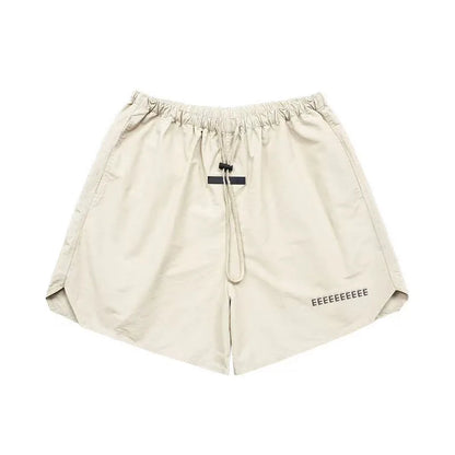 FW21 Classic Men's Nylon Shorts Fashion Design 3M Reflective Letter Shorts High Street Loose Lightweight Beach Five-point Pants