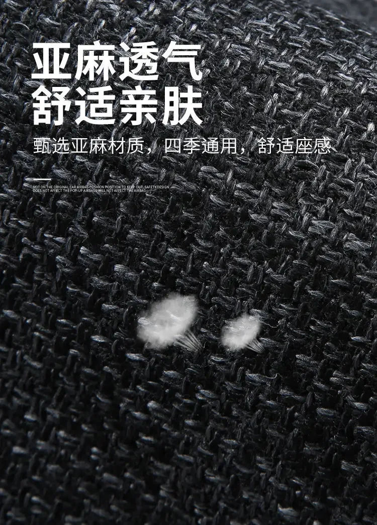 For BYD Atto 3 Seal U Song Plus EV DMI Dolphin mini Seal Seat Covers Linen Breathable Warm Car Seat Cushion Interior Accessories