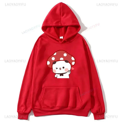 Couple Hoodies Bubu Dudu hoodie Sweatshirt Cartoon Kawaii Print Pullover Harajuku Men Women Sudaderas warm fleece hooded