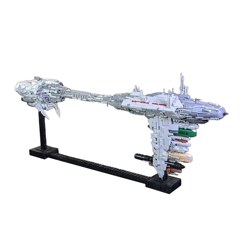 EF76-B Medical Frigate MOC Building Blocks, Space Wars Rebel Alliance Hospital Ship with Red Cross, Nebulon-B for Adult Fans