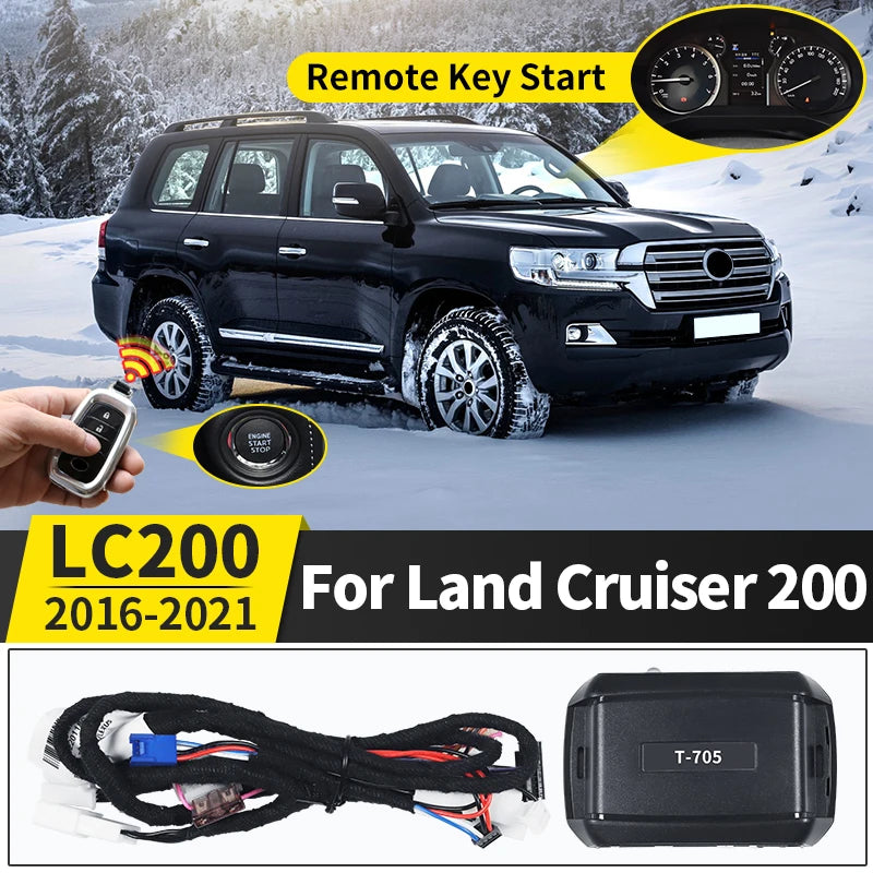 Remote Key Starter,For Toyota Land Cruiser 200 2016-2021 2020 2019 Interior Upgraded Modification accessories,body kit LC200