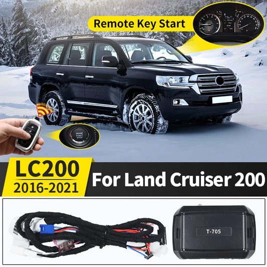 Remote Key Starter,For Toyota Land Cruiser 200 2016-2021 2020 2019 Interior Upgraded Modification accessories,body kit LC200
