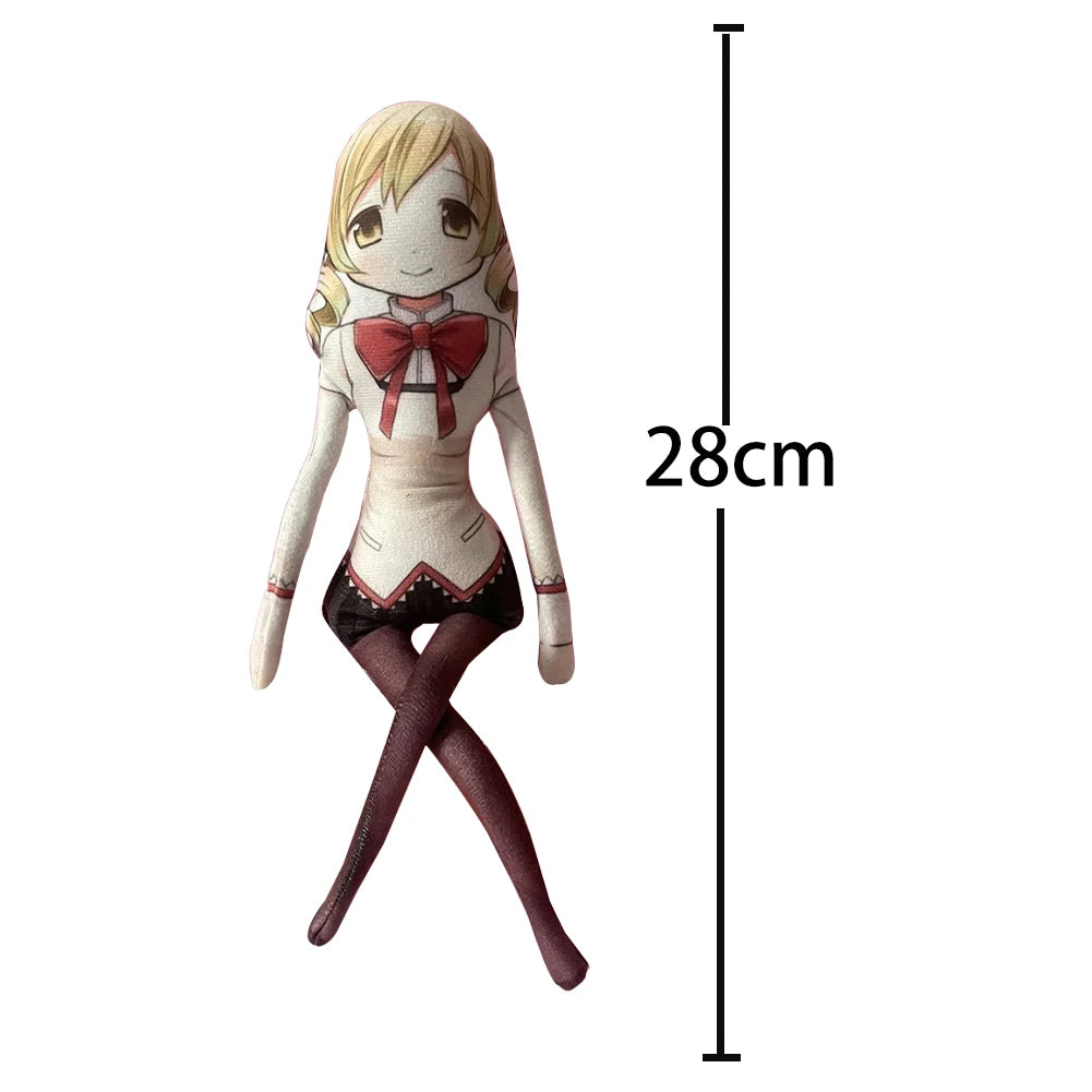 Anime Kaname Madoka Plush Toys Miki Sayaka Tomoe Mami Akemi Homura Figure Magical Girl Toy Abstract Doll DIY Model Birthday Gift