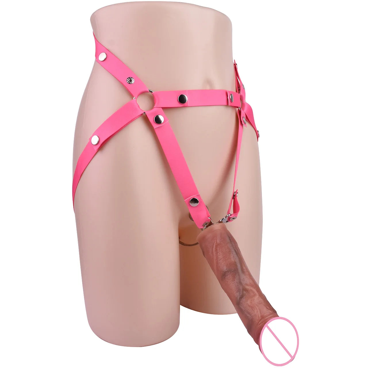 FRKO Fufu Clip Chastity Cage Stainless Steel With Real Silicone Dildo BDSM Strapon Chastity Belt Device Slave Games Men Sex Toys