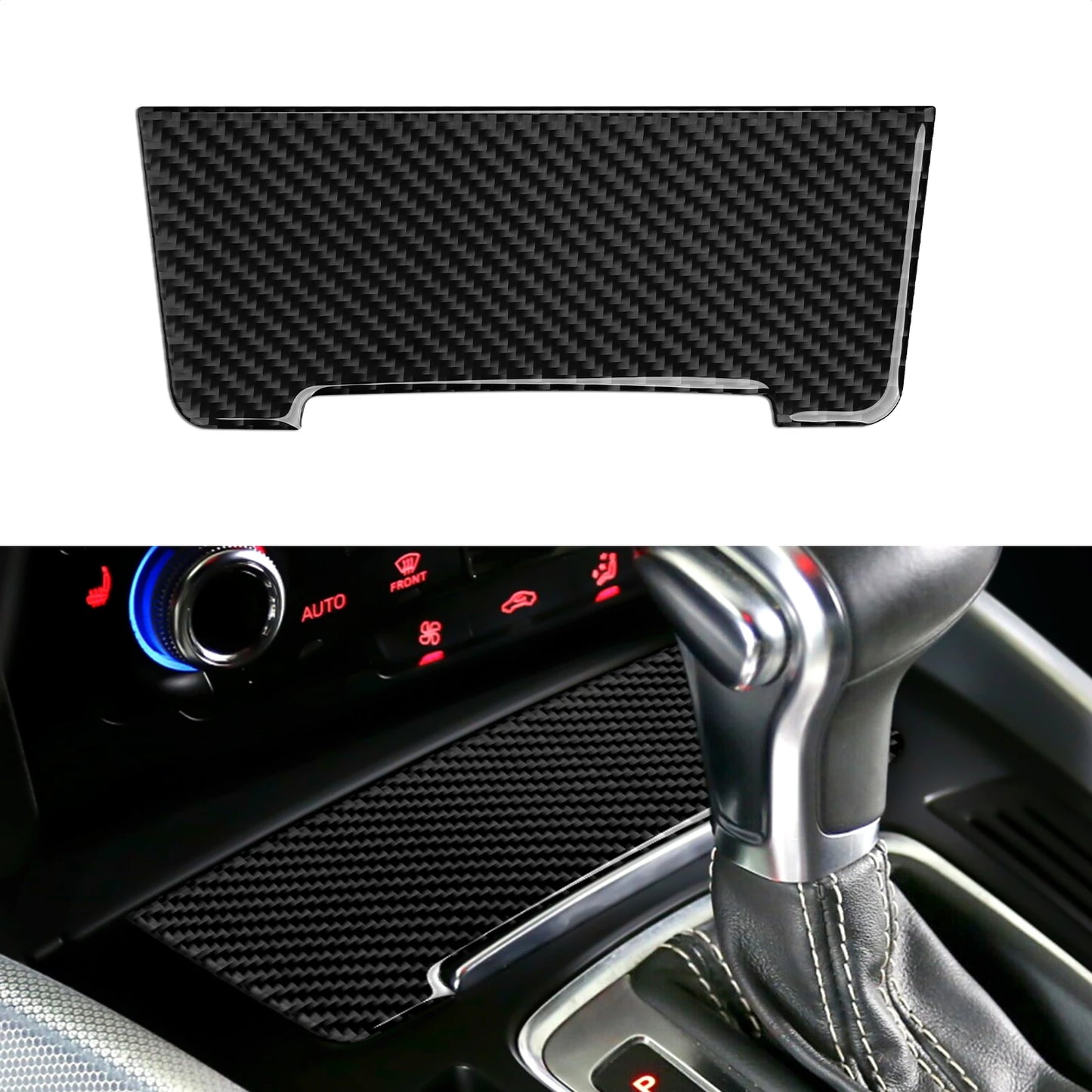 Car Center Console Gear Shift Panel Set, For Audi A4 S4 RS4 A5 S5 RS5 (2007-2016) Carbon Fiber Interior Sticker Trim Accessories