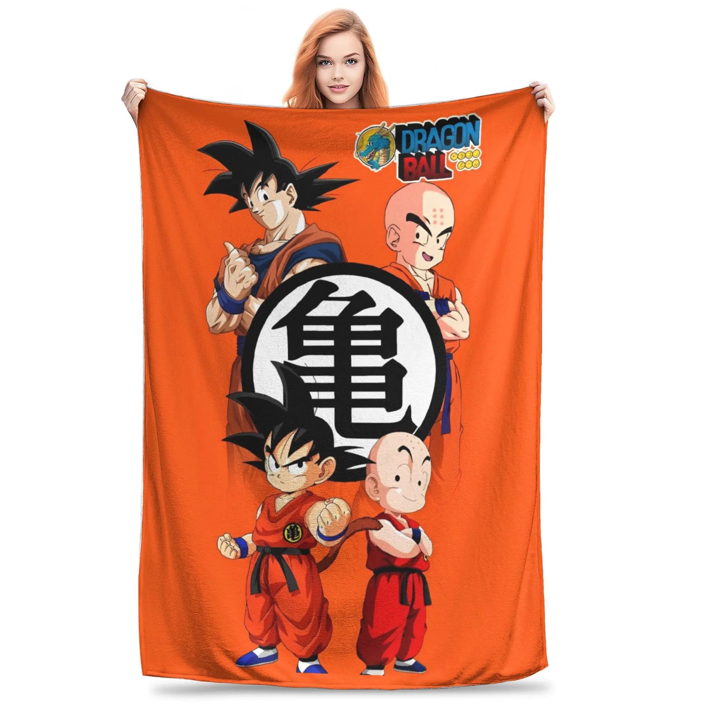 Dragon Ball Blanket Anime Goku Pattern Soft Throw Blankets for Bed Bedroom Quilt Air Conditioning Personalised Warm Bedspread