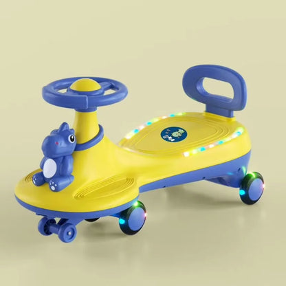 Kids Wobble Car Toy Anti Roll Swing Omnidirectional Wheels Unisex Adults Ride Children's Wiggle Car Anti-rollover
