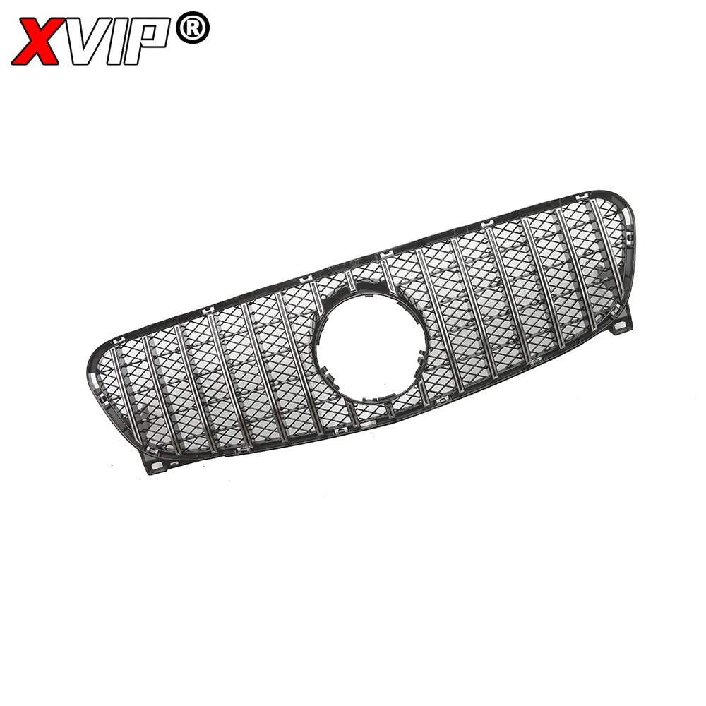XVIP Chrome Diamonds Style Racing Grille For Mercedes Benz GLA-Class X156 GLA180 GLA200 GLA250 2014-2016 GTR Style Bumper Grille