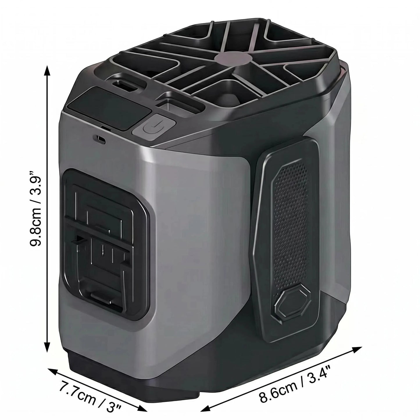 10000mAh Waist Fan Wearable Waist Fan 5 Speeds & Light 40H Hands-Free Cooling for Outdoor Jobsite Travel Long range for outdoor