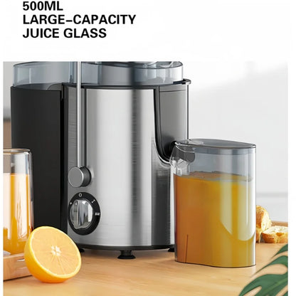 BPA-free Juicer Machine 800W Centrifugal Stainless Steel Juicer Extractor with Wide Mouth 3” Feed Chute for Fruit Vegetable