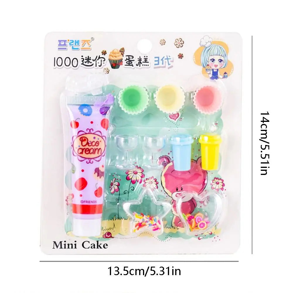 10pcs/Set Simulation Cream Ice Cream Dessert Making Handmade DIY Cake Model Small Parts Cream Glue Play House Toy Kids Gift