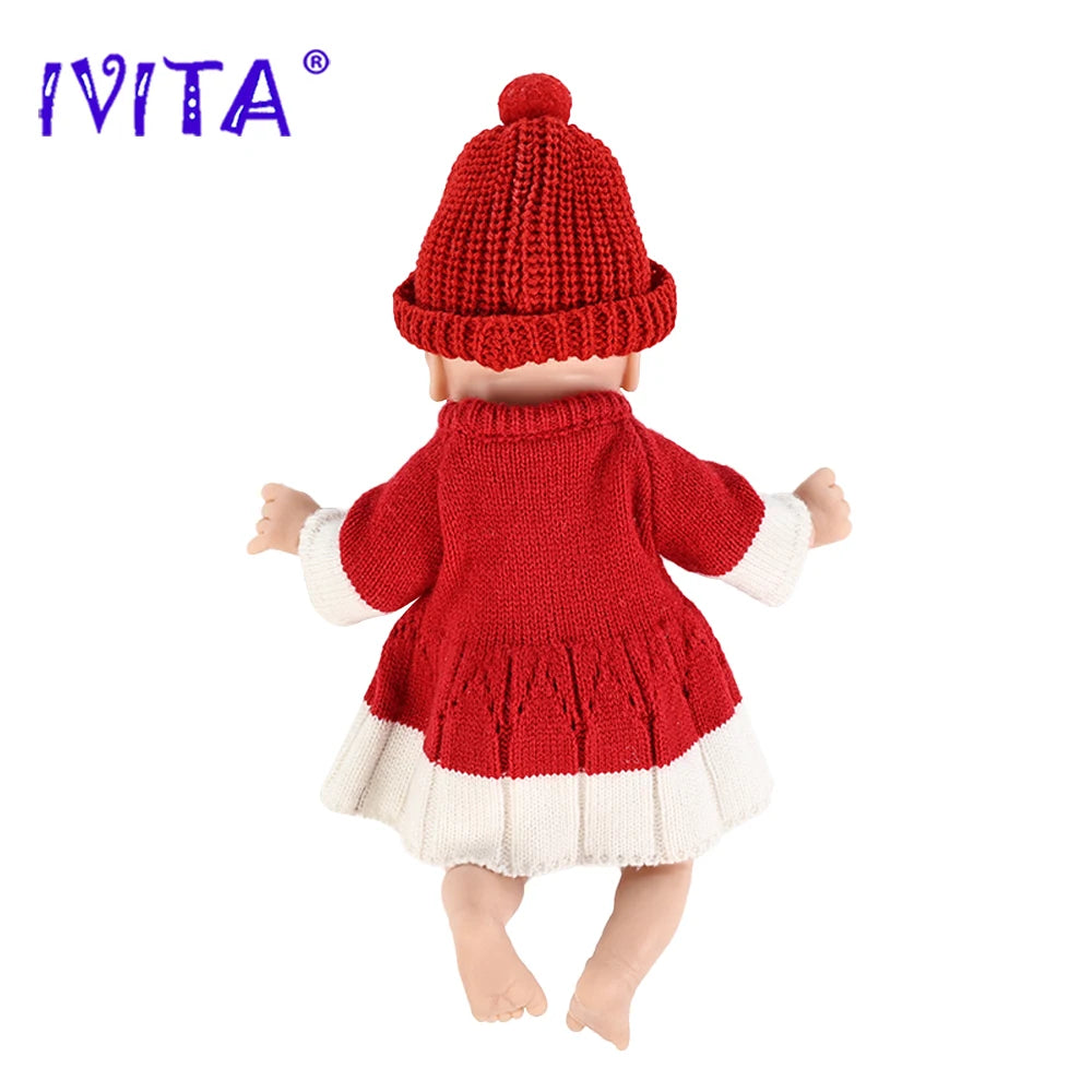 IVITA 14" 1.5kg 100% Silicone Reborn Doll "coco" Girl Dolls Realistic Baby DIY Blank Soft Children Bebe Lifelike Toys