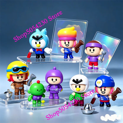 24pcs Anime Mini Figures Set Game Accessories Charms Poco Nita Cute Cartoon Heroes Home Decor Ornament for Birthday Present