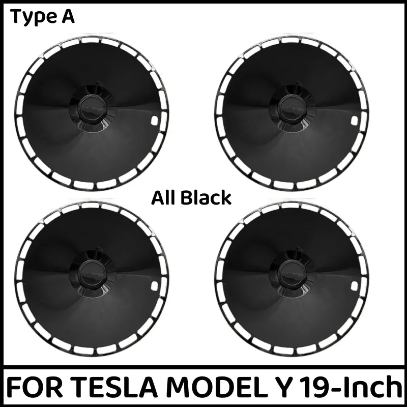 4PCS 19 Inch Wheel Cap Hight Performance Replacement Hub Cap Full Rim Cover Wheel Hubcap For Tesla Model Y 2020-2023 Accessories