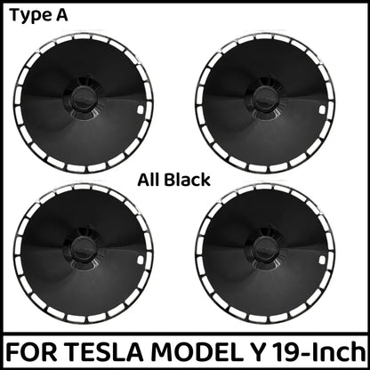 4PCS 19 Inch Wheel Cap Hight Performance Replacement Hub Cap Full Rim Cover Wheel Hubcap For Tesla Model Y 2020-2023 Accessories