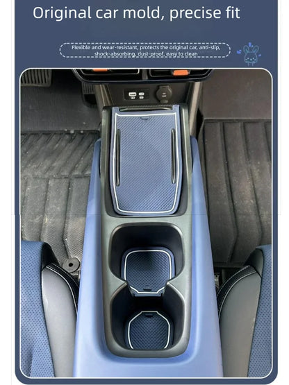 For BYD Dolphin Surf Mini Atto 1 2024 2025 2026 Seagull Car Door Groove Mat Silicone Cup Pad Anti-slip Interior Auto Accessories
