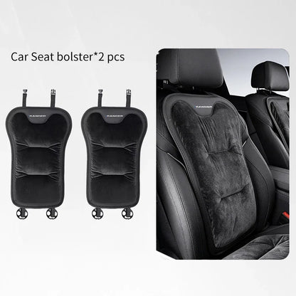 Car Seat Cushion For Ford Ranger T9 T7 T1 Raptor Warm Flannel Thick Plush Universal Rear Seat Backrest Protector Cover