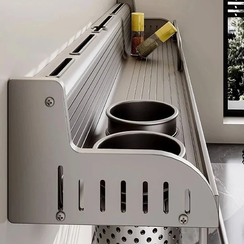 Kitchen Spice Storage Knives Holder Knife Stand Spice Rack Organizer Knives Holder Spoon and Chopsticks Rest Hanging Organizers