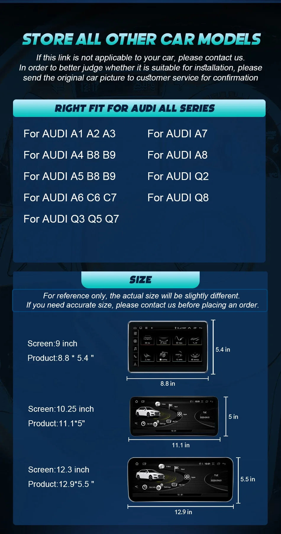 Android 14 Auto Radio CarPlay For Audi A6 C6 4f  For Audi Q7 4L 2005-2015 MMI 2G 3G GPS Car Multimedia Player Navi Stereo DSP
