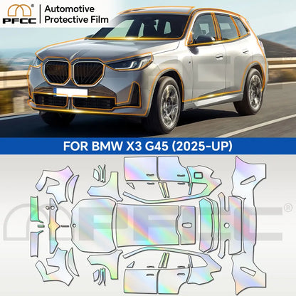 For BMW X3 G45 Sport 30 2025 Full Vehicle Clear Bra PPF Paint Protection Film 9Mil TPU Transparent Anti Scratch Car Wrap Film