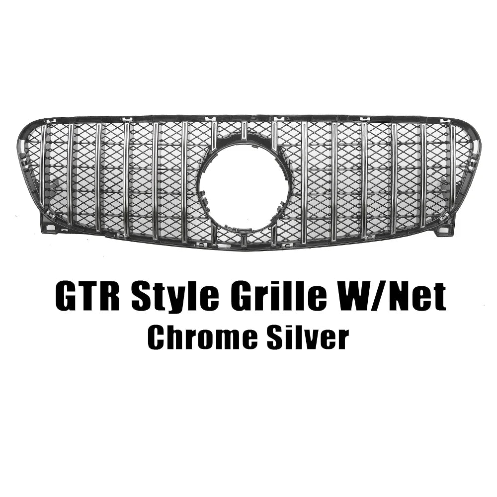 XVIP Chrome Diamonds Style Racing Grille For Mercedes Benz GLA-Class X156 GLA180 GLA200 GLA250 2014-2016 GTR Style Bumper Grille
