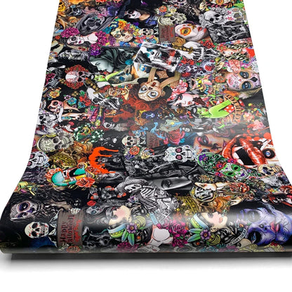 Graffiti Print Vinyl Wrap Supplies Car Livery Graffiti Wrapping Foil Exterior Car Stickers Camouflage Film Waterproof Paint Tint