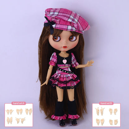 ICY DBS Blyth 1/6 BJD30cm Brown Hair Open End Doll, please refer to the doll options selection, suitable for gift giving