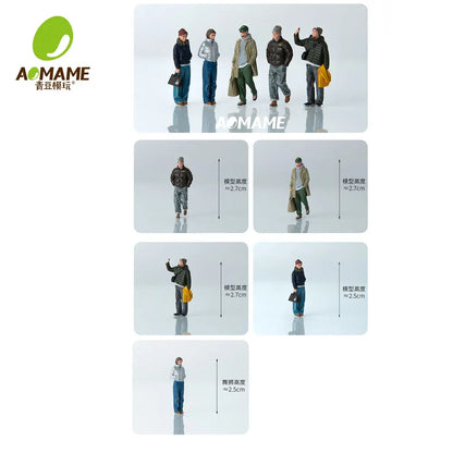 Kicarmod 1/64 Winter Streetwear Set- High Precision 3D Printed Resin Miniature Scene for Car Model Diorama Collectible Gift