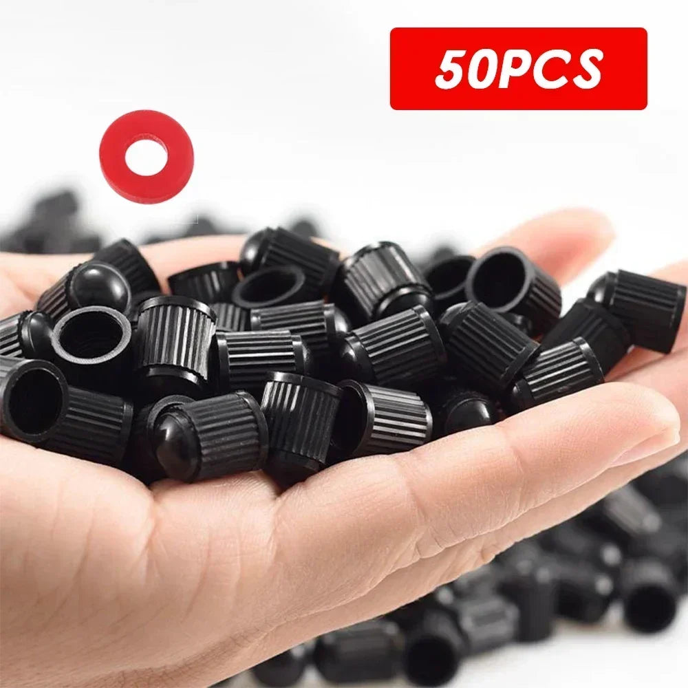 4-1000Pcs Car Tire Valve Caps High Quality Truck Motorcycle MTB Road Bicycle Tyre Rim Valve Stem Plastic Covers Car Accessories