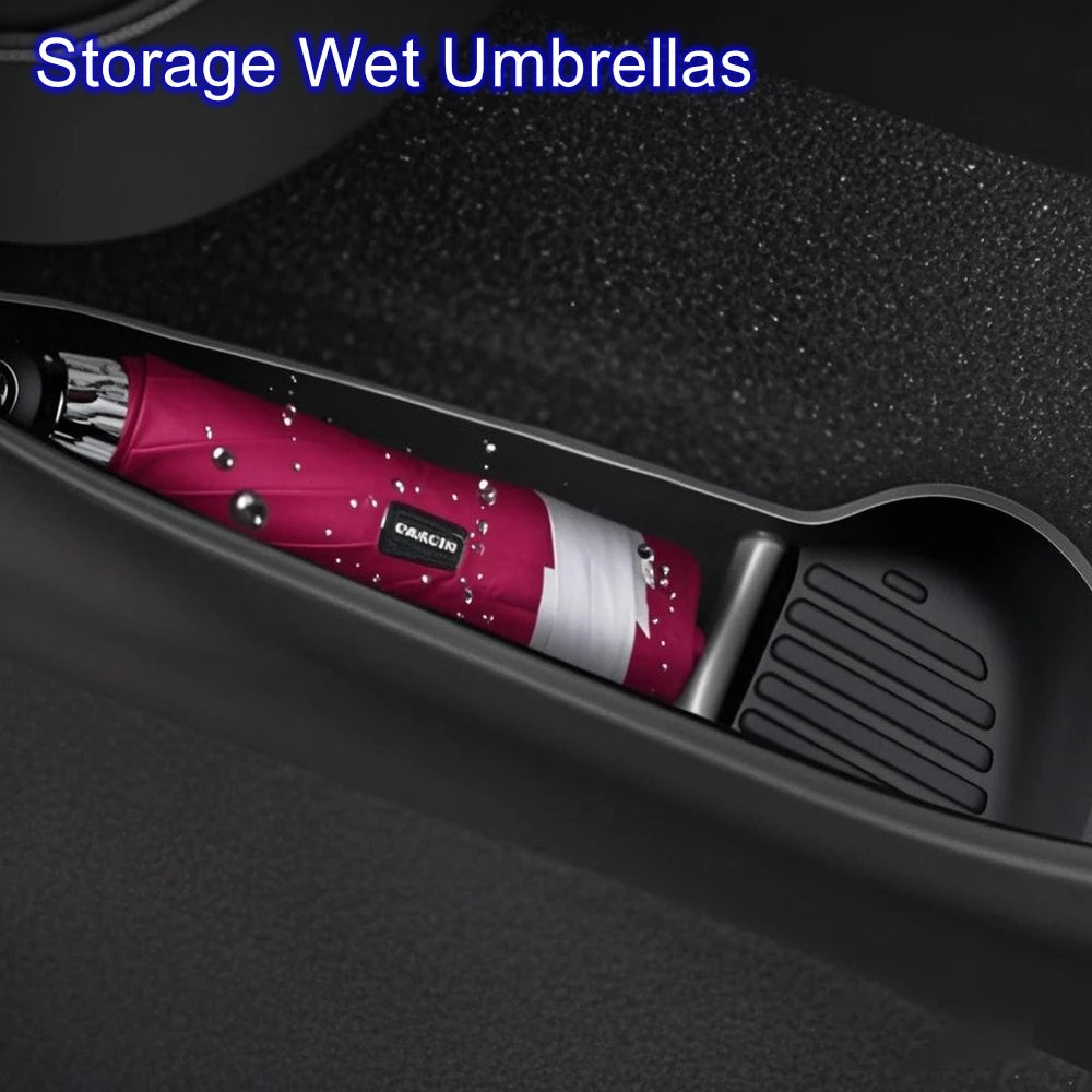 New Door Side Storage Box Front Rear Door Handle Armrest Tray Organizer for 2026 2025 Tesla Model Y Juniper Model 3 Model YL Y L