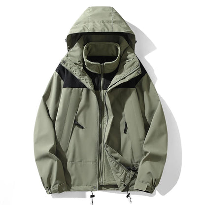 ARC Autumn and Winter Hardshell Jacket for Men and Women Simple Outdoor Sports Mountaineering Tourism Skiing Fashion Jacket