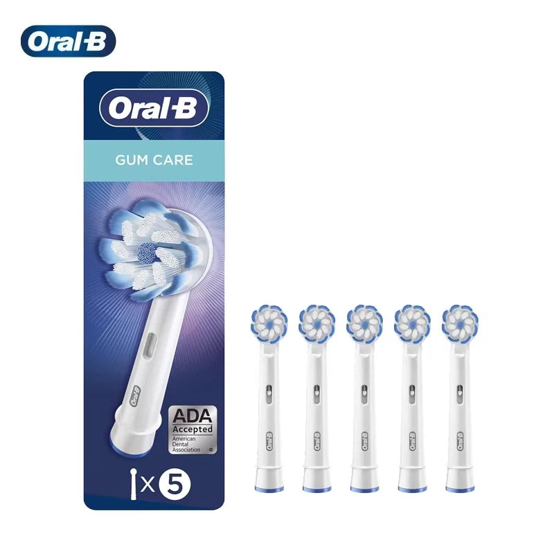 Oral B EB60 Electric Toothbrush Heads UltraThin Bristles Replacement Brush Heads Sensitive Gum Care Cleaning Brush Refills 5pcs