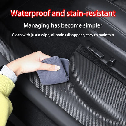 For Tesla Model YL Launch 2026 TPE Front Rear Door Sill Protector Threshold Strip Anti-kick Guard Panel Interior Decoration Set
