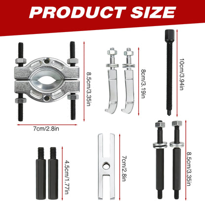 9PCS Heavy Duty Bearing Separator Puller Kit, Portable Wheel Bearing Removal Tool Set with ABS Storage Case
