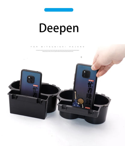 V97 V93 V87 For Mitsubishi Pajero Central Control Cup Holder Shogun Drinks Holders Deepened Montero Interior Accessories