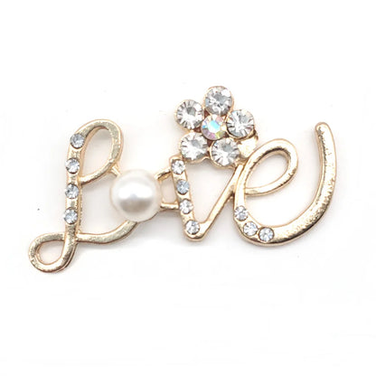 Metal Rhinestone Pearl Chain Butterfuly Crown Shoe Charms for Clogs Sandals Decoration Shoe Buckle for Girls Gift