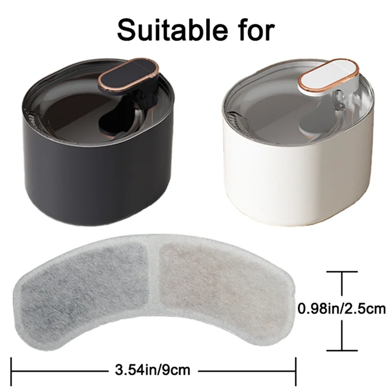 A98I-Pet Water Dispenser Filter Cartridge Set 12Pcs Cat Water Fountain Replacement Parts For Dog Feding And Drinking Supplies