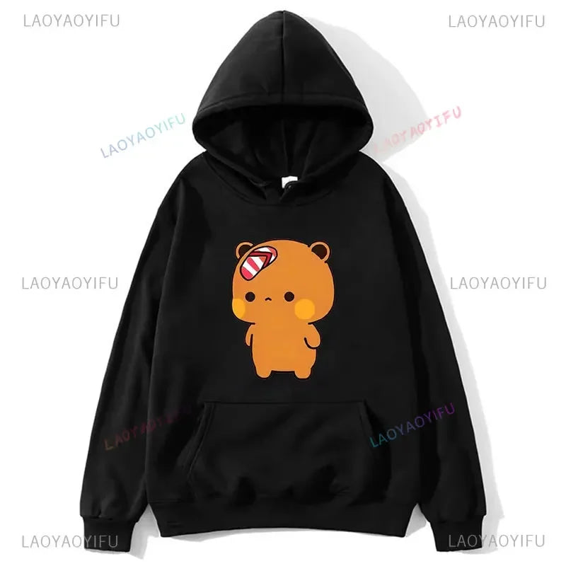 Couple Hoodies Bubu Dudu hoodie Sweatshirt Cartoon Kawaii Print Pullover Harajuku Men Women Sudaderas warm fleece hooded