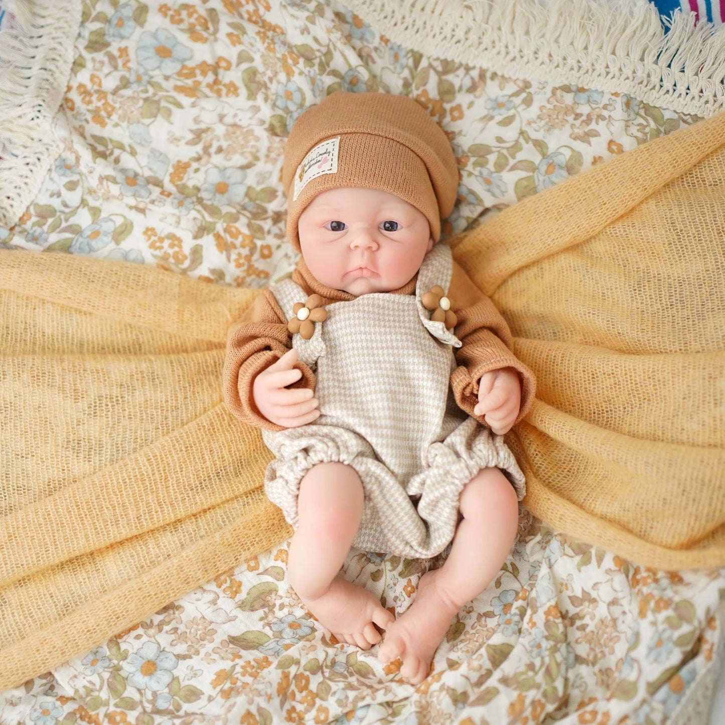 30CM 12 Inch Micro Preemie Full Body Silicone Reborn Baby Doll Lifelike Anti-Stress Bebe Reborn Surprise Realistic Doll for Coll