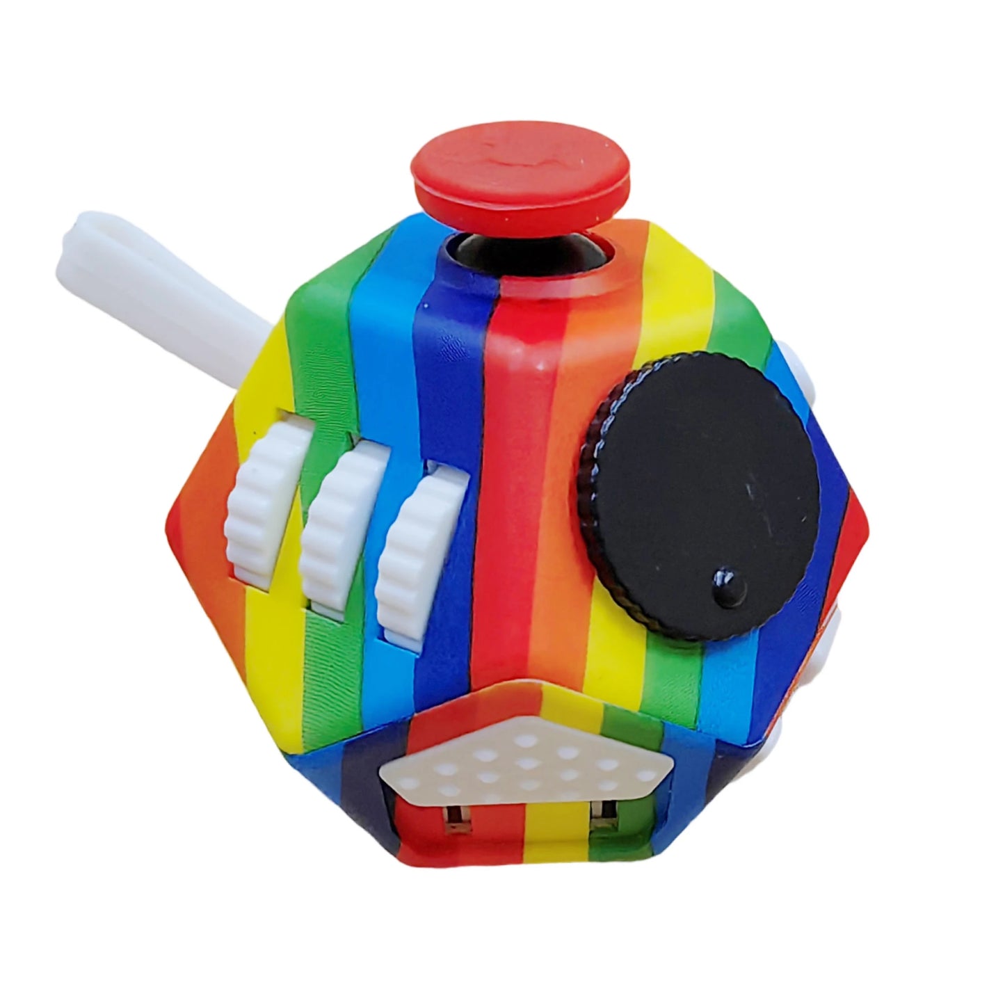 Anti-Stress Fidget Toy - Plastic Gaming Cube for Anxiety Relief Focus & Relaxation Gift Present for Attention-seeking