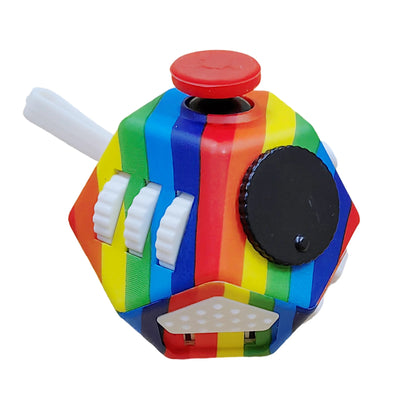 Anti-Stress Fidget Toy - Plastic Gaming Cube for Anxiety Relief Focus & Relaxation Gift Present for Attention-seeking