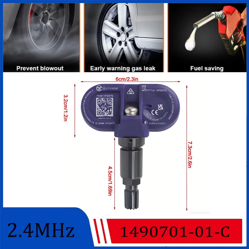 1490701-01-C 1490701-01-B New TPMS Sensor Bluetooth Tire Pressure Sensor For 2020-2025 Tesla Model 3 Y S X 149070101B 149070101C