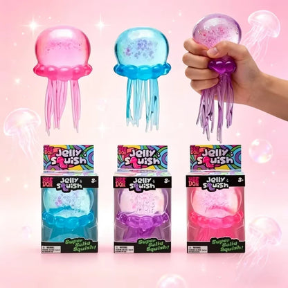NeeDoh Jellyfish Fidget Toy for Kids And Adults Soft Jelly Squeeze Water Sensory Stress Relief Squish Toy