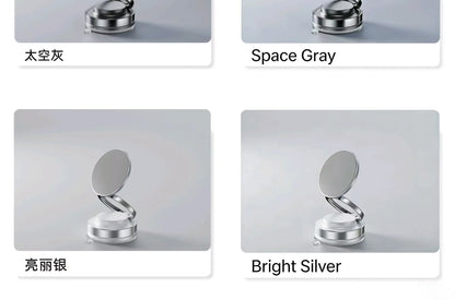 Magnetic Car Phone Holder 360° Rotatable Foldable & Adjustable Magnetic Auto Mount ,Suction Cup Phone Holder for Car/Mirror
