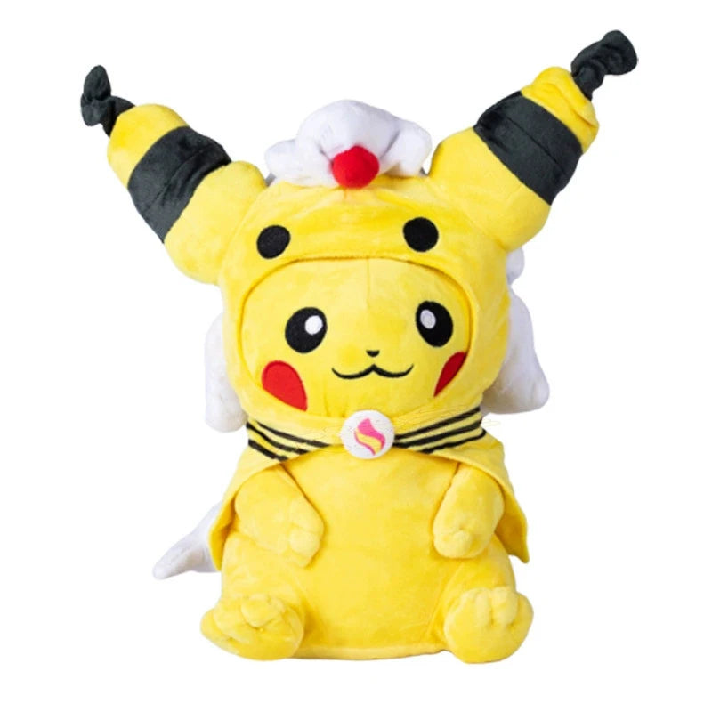 Kawaii Tokyo Bay Pikachu Stuffed Toys Cartoon&Cute Pikachu Plush Dolls Throw Pillow Birthday Gift for Kids Friends Boys