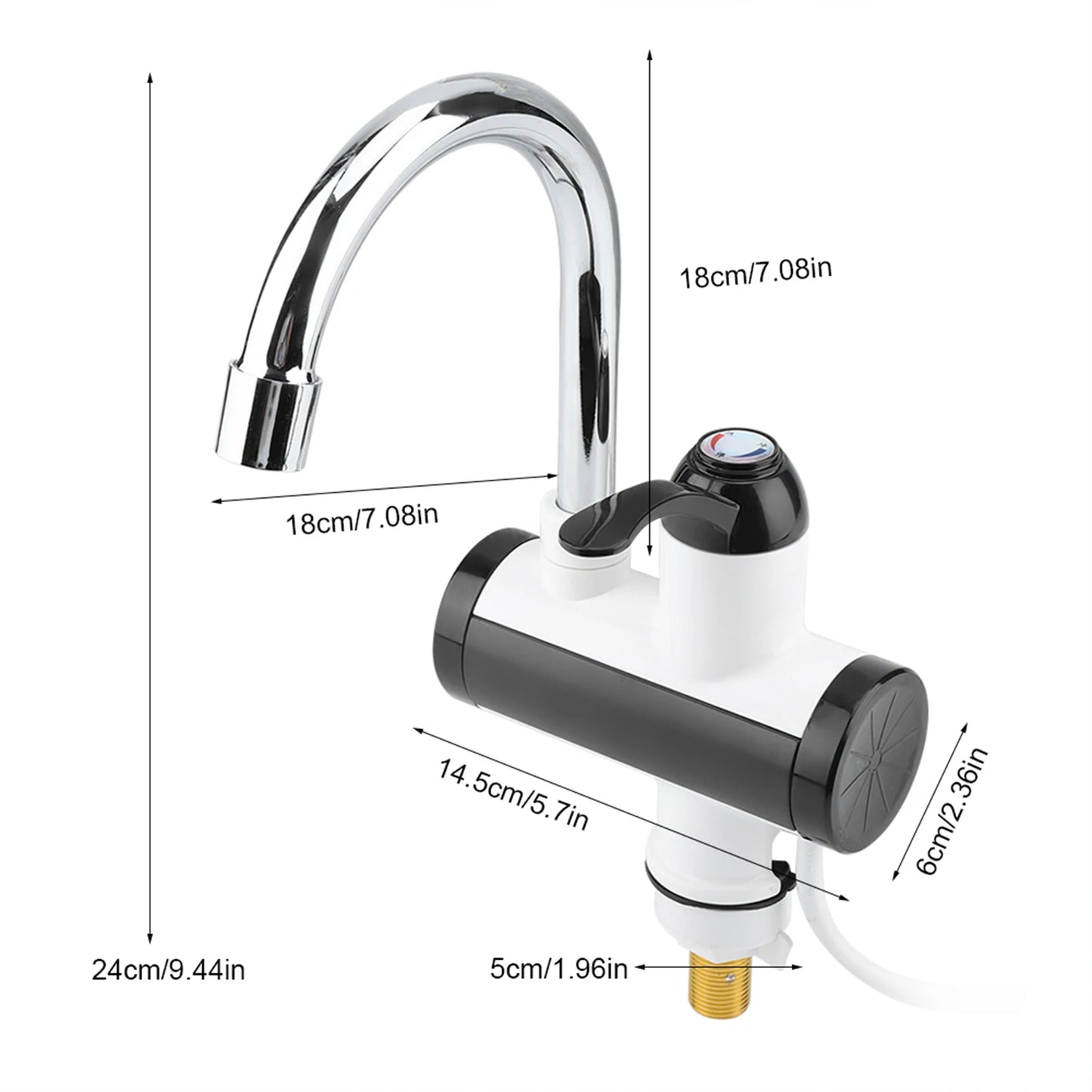 Faucet Instant Heating Faucet Instant Hot and Cold Water Dispenser Heater Heating Faucet Temperature Display Tempreature Faucet