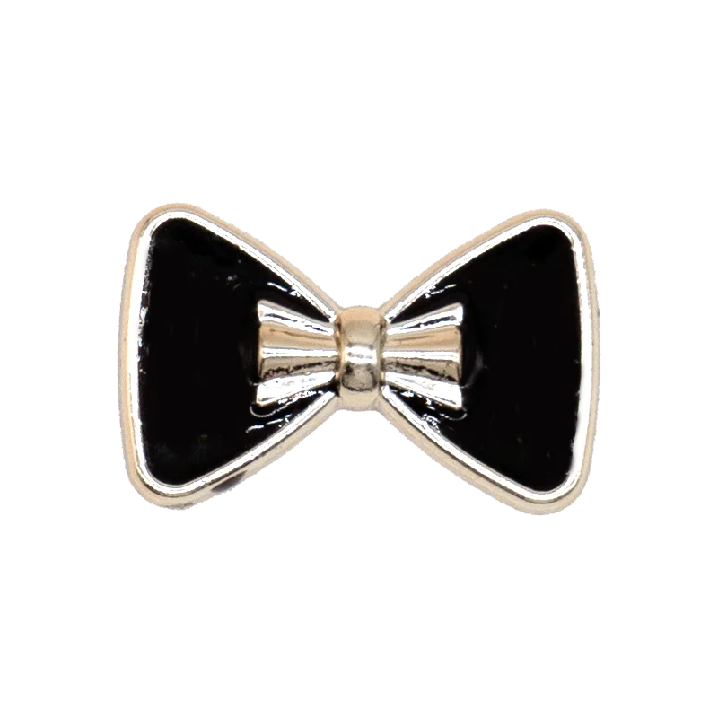 1/20pcs Black Metal Shoe Charms Bling Flower Luxury Bag Perfume Shoe Accessories Women Men Clog Buckle Sneaker Sandal Decoration