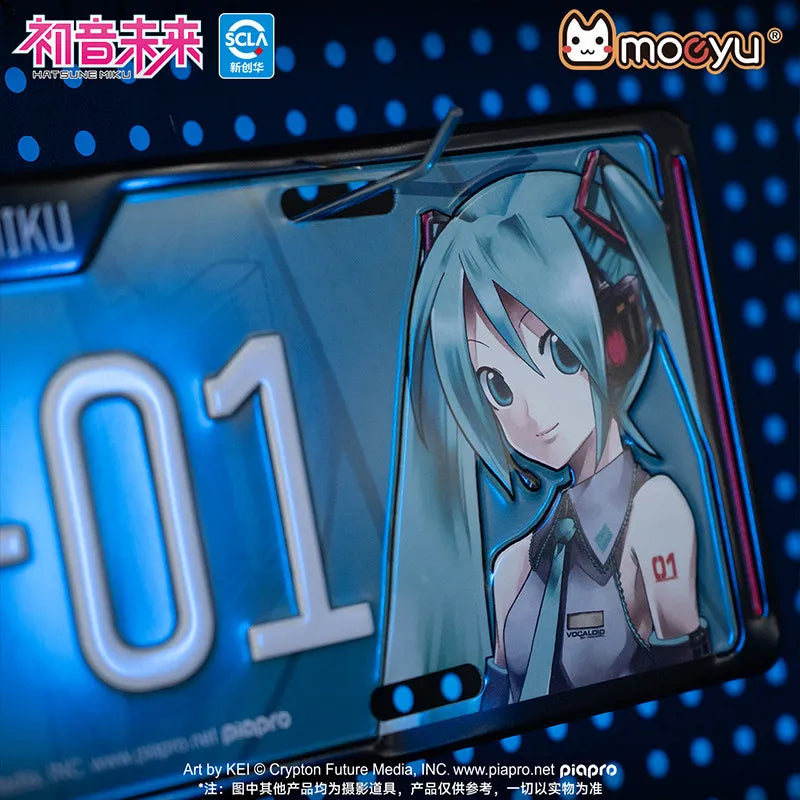 Decorative License Plate Hatsune Miku V2 Hanging Ornament Anime Collectible Commemorative Car Decoration Otaku Peripheral