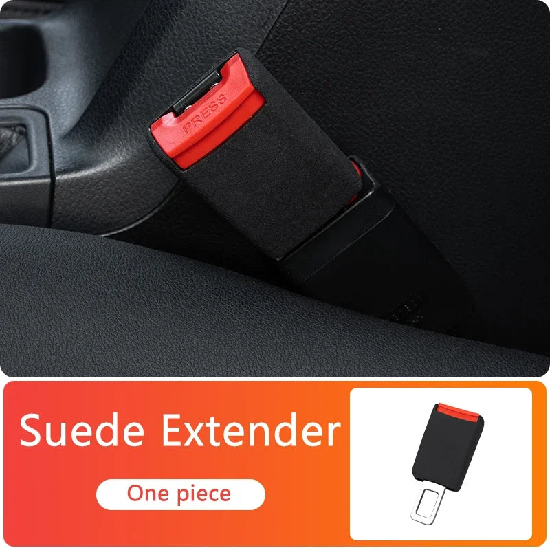1Pcs Car Seat Belt Clip Extender Safety Seatbelt Lock Buckle Plug Thick Insert Socket Extender Safety  For Tesla Porsche