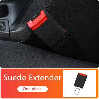 1Pcs Car Seat Belt Clip Extender Safety Seatbelt Lock Buckle Plug Thick Insert Socket Extender Safety  For Tesla Porsche